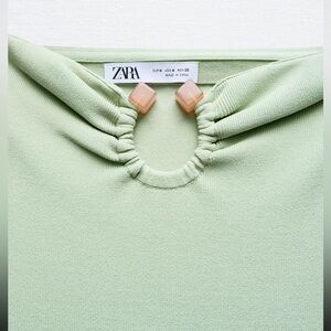 ZARA KNIT BANDEAU DRESS